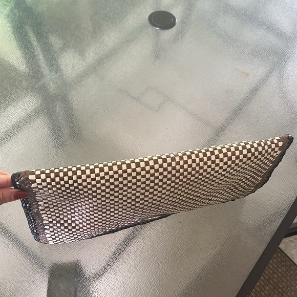 Prada Leather Woven Clutch - Picture 4 of 14
